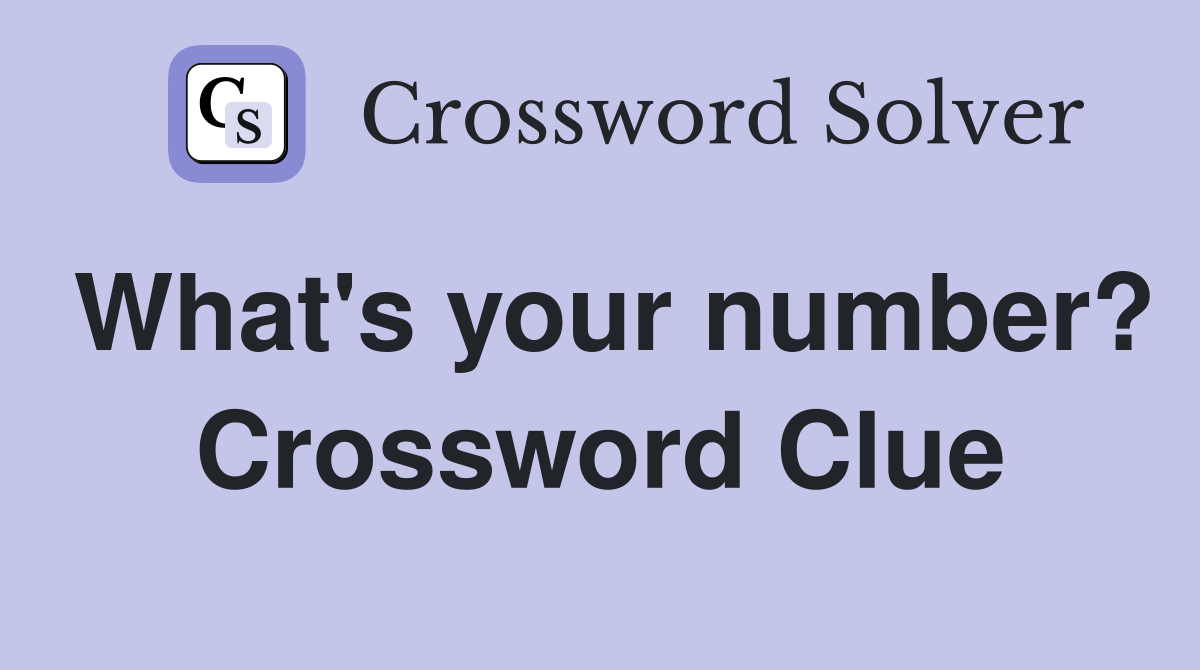 hamilton opening number crossword clue